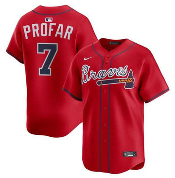 Jurickson Profar Atlanta Braves red Alternate jersey