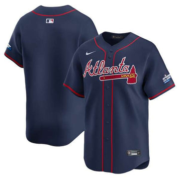 Custom Atlanta Braves navy Alternate jersey