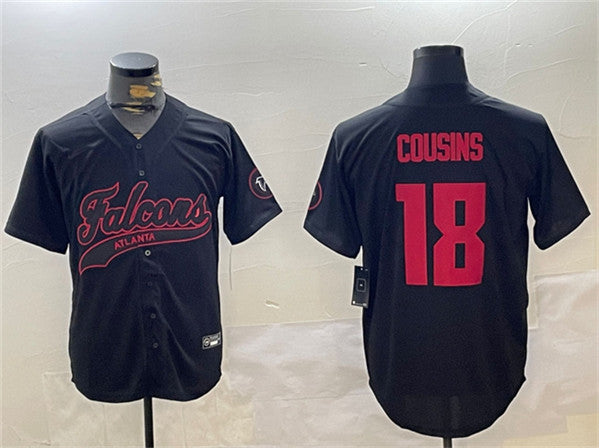 Kirk Cousins Atlanta Falcons black jersey