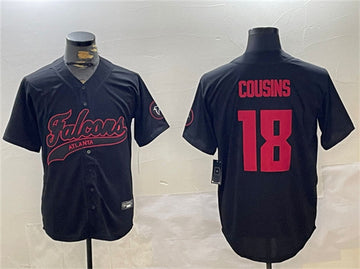 Kirk Cousins Atlanta Falcons black jersey
