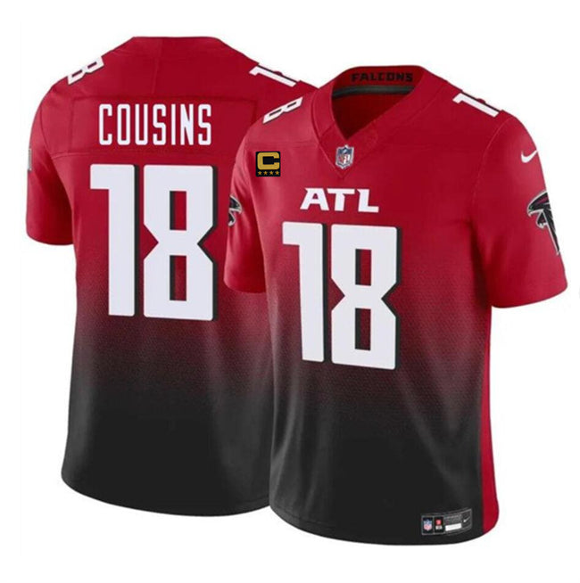 Kirk Cousins Atlanta Falcons red-black jersey