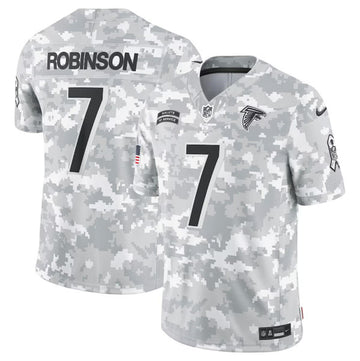 Bijan Robinson Arctic Atlanta Falcons camo Salute To Service jersey