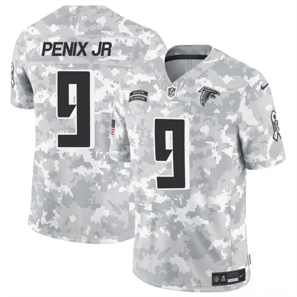 Michael Penix Jr Atlanta Falcons camo Salute To Service jersey