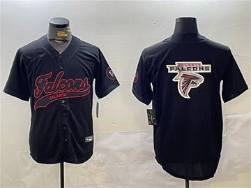 Team Big Logo Atlanta Falcons black jersey