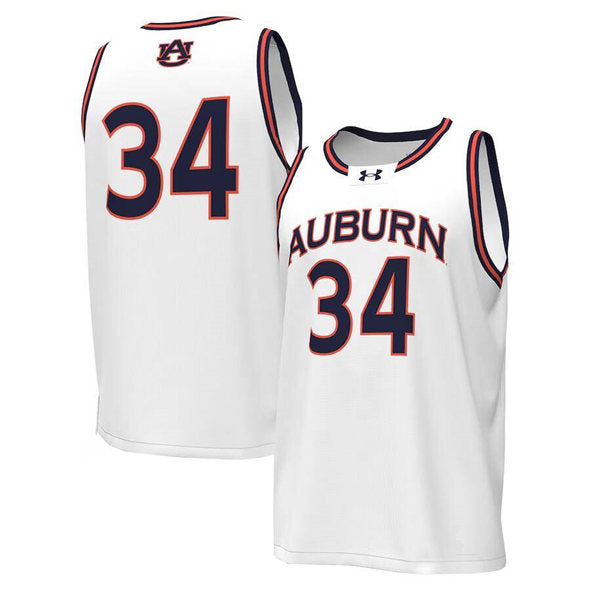 Custom Auburn Tigers white jersey