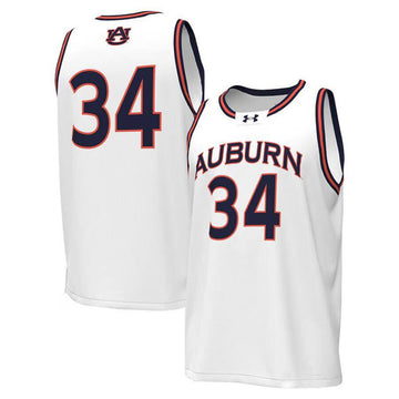 Custom Auburn Tigers white jersey