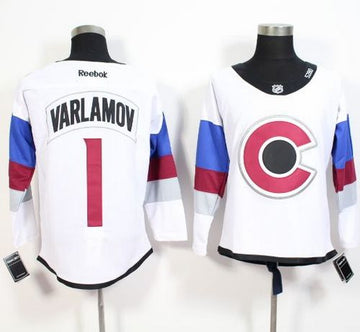 Semyon Varlamov Colorado Avalanche white Stadium Series jersey