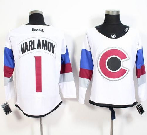 Semyon Varlamov Colorado Avalanche white Stadium Series jersey
