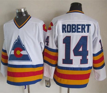 Rene Robert Colorado Avalanche white Throwback jersey