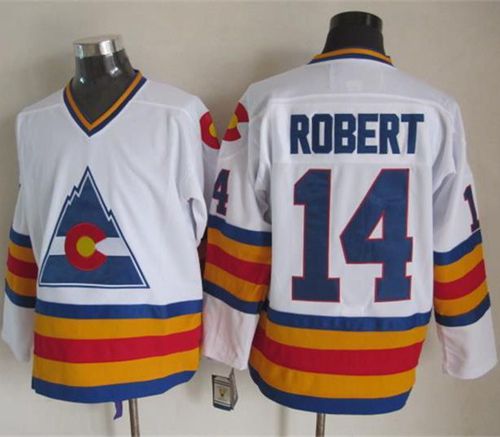 Rene Robert Colorado Avalanche white Throwback jersey
