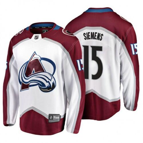 Duncan Siemens Colorado Avalanche white jersey
