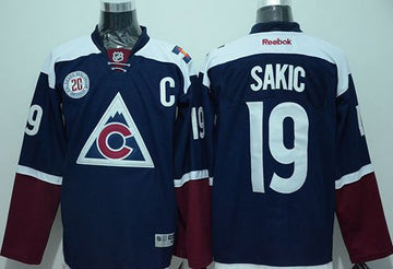Joe Sakic Colorado Avalanche navy Alternate jersey