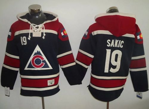 Joe Sakic Colorado Avalanche navy jersey