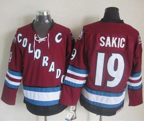 Joe Sakic Colorado Avalanche red Throwback jersey