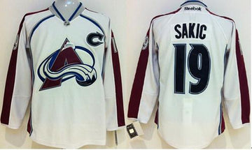 Joe Sakic Colorado Avalanche white jersey