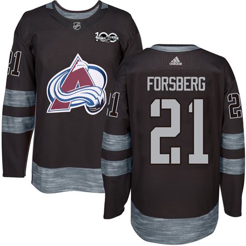 Peter Forsberg Colorado Avalanche black jersey