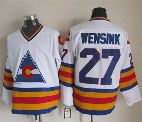 John Wensink Colorado Avalanche white Throwback jersey