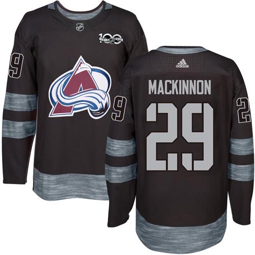 Nathan MacKinnon Colorado Avalanche black jersey