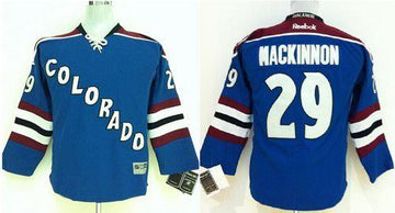 Nathan MacKinnon Colorado Avalanche blue jersey