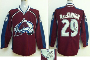 Nathan MacKinnon Colorado Avalanche red jersey