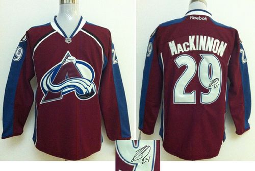 Nathan MacKinnon Colorado Avalanche red jersey