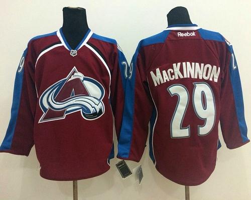 Nathan MacKinnon Colorado Avalanche red Home jersey