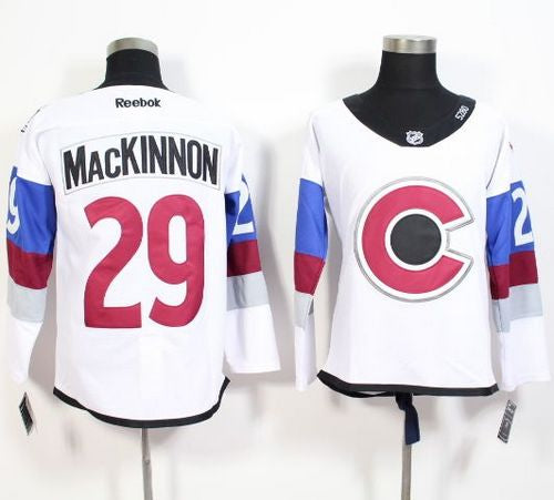 Nathan MacKinnon Colorado Avalanche white Stadium Series jersey