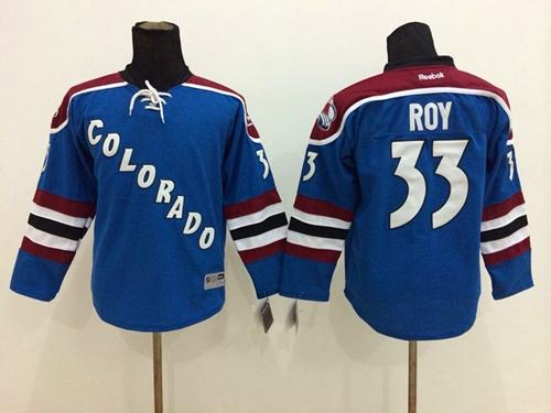 Patrick Roy Colorado Avalanche blue jersey