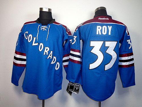 Patrick Roy Colorado Avalanche blue jersey