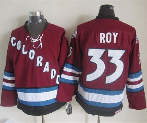 Patrick Roy Colorado Avalanche red Throwback jersey