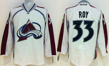 Patrick Roy Colorado Avalanche white jersey