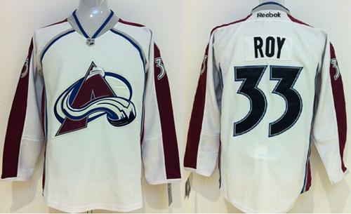 Patrick Roy Colorado Avalanche white jersey
