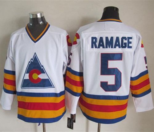 Rob Ramage Colorado Avalanche white Throwback jersey