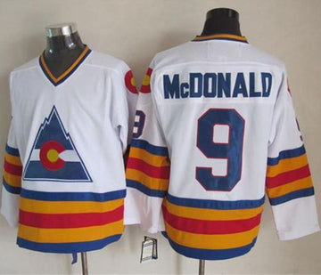 Lanny McDonald Colorado Avalanche white Throwback jersey