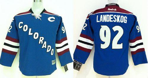 Gabriel Landeskog Colorado Avalanche blue jersey