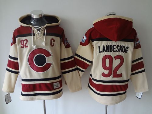 Gabriel Landeskog Colorado Avalanche cream jersey