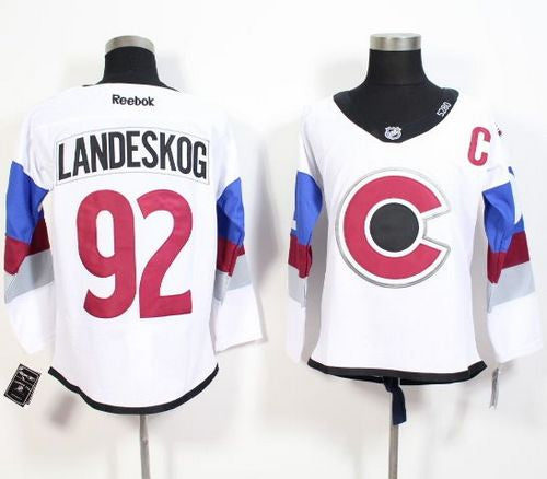 Gabriel Landeskog Colorado Avalanche white Stadium Series jersey