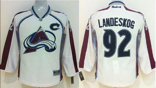 Gabriel Landeskog Colorado Avalanche white jersey