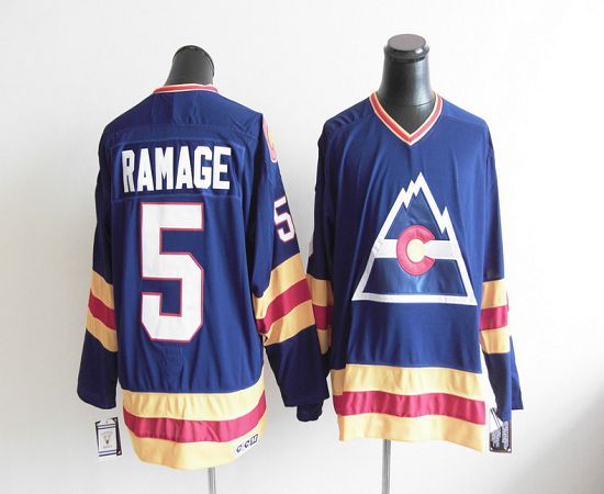 CCM Colorado Avalanche blue Throwback jersey