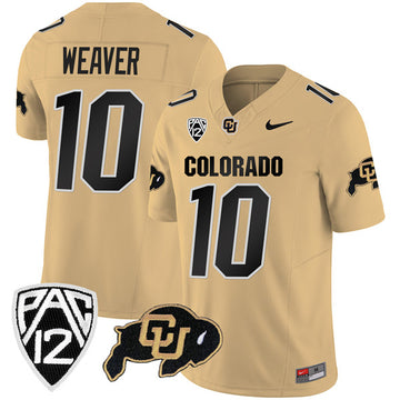 Xavier Weaver Colorado Buffaloes gold jersey