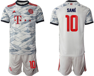 Leroy Sané Bayern Munich white Away jersey