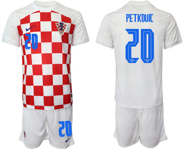 Petkduic Croatia National Team white Home jersey