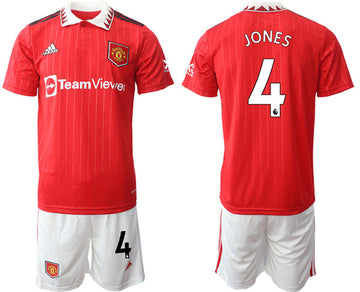 Jones Manchester United red Home jersey