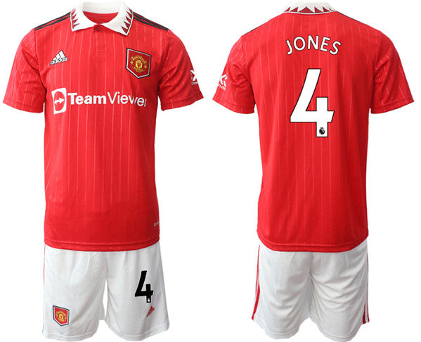 Jones Manchester United red Home jersey