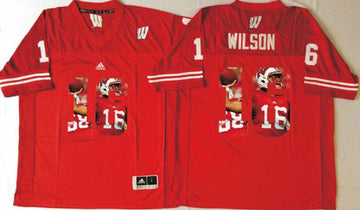 Russell Wilson Wisconsin Badgers red Fashion jersey