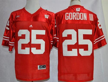Melvin Gordon III Wisconsin Badgers red jersey