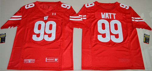 JJ Watt Wisconsin Badgers red jersey