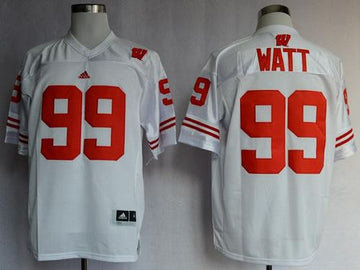 JJ Watt Wisconsin Badgers white jersey