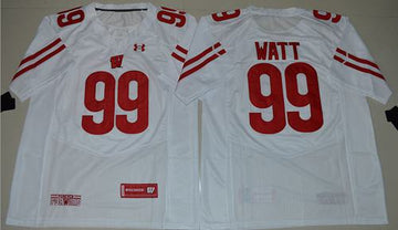 JJ Watt Wisconsin Badgers white jersey