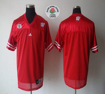 Custom Wisconsin Badgers red Game jersey
